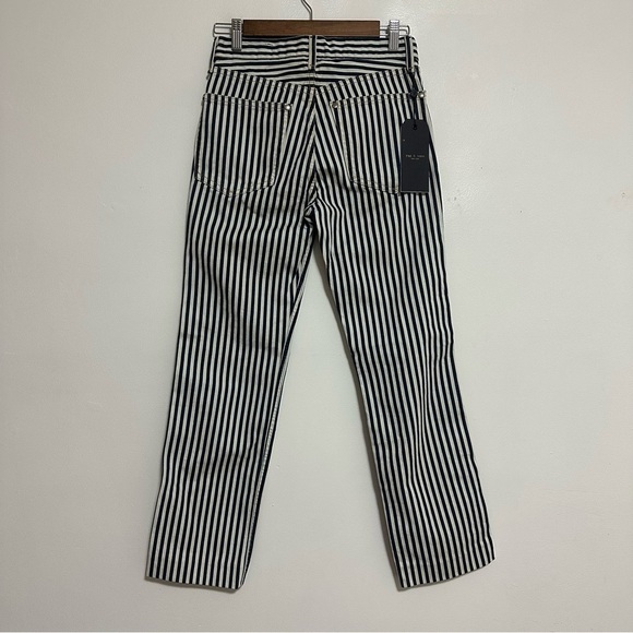 Rag & Bone Indigo Stripe Vintage Straight Jeans - Picture 3 of 10